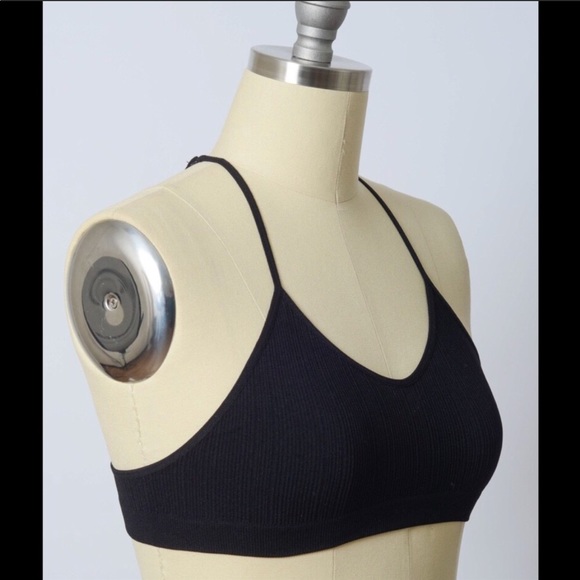 Plus Size Sheer Mesh Tattoo Bralette Black - Picture 6 of 7